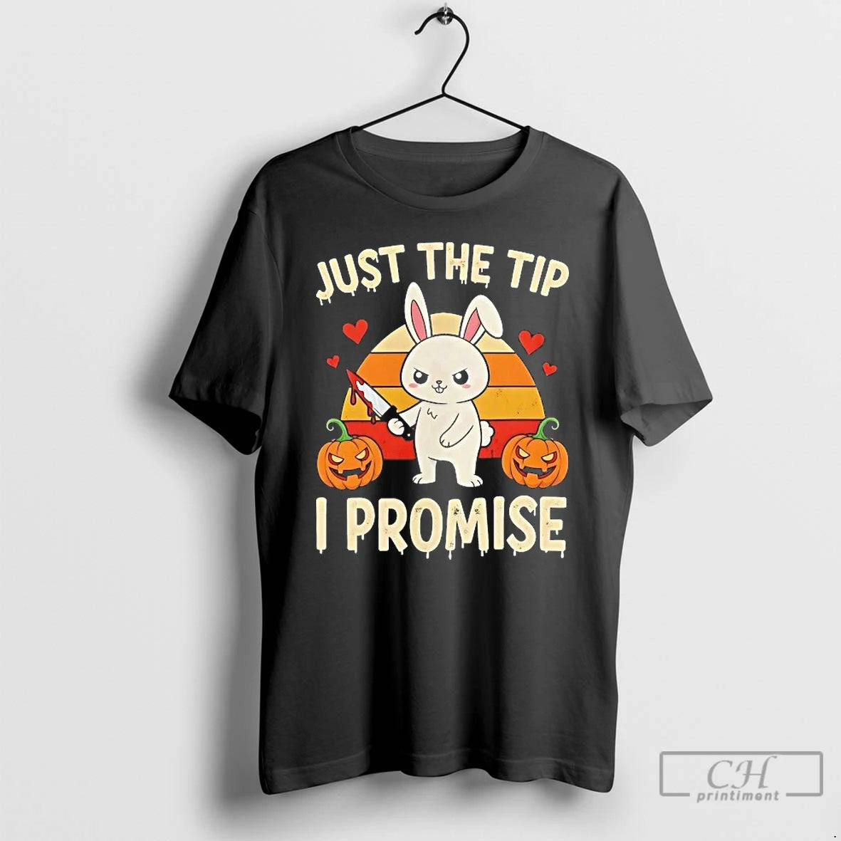 Classic Bunny Just The Tip I Promise Halloween T Shirts