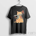 Classic Cats Japanese Samurai Ninja Cat Kawaii Tattoo T Shirts