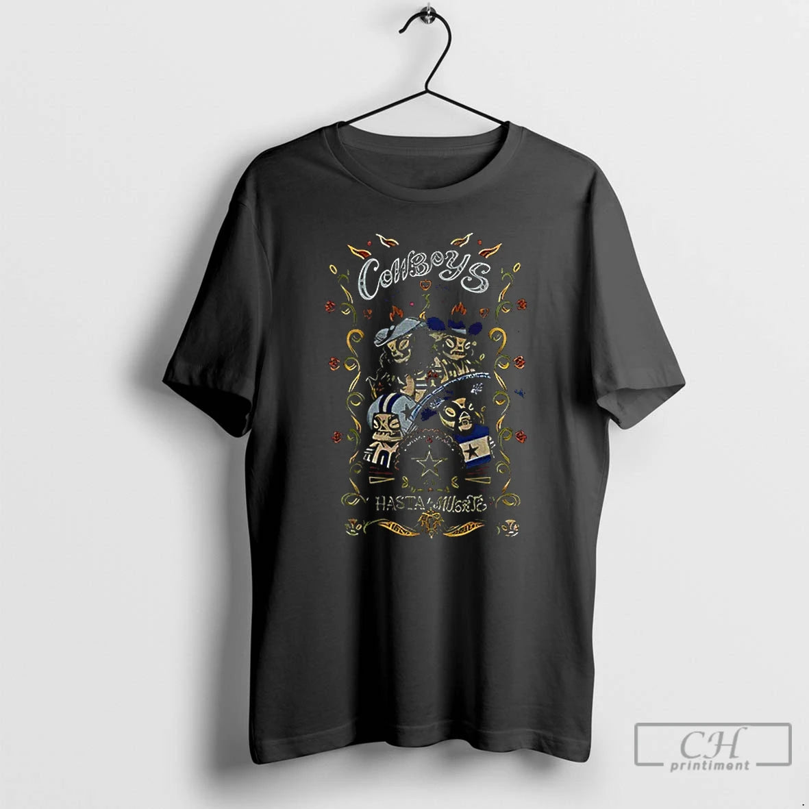 Classic Dallas Cowboys Football Hasta La Muerte Halloween 2025 T Shirts
