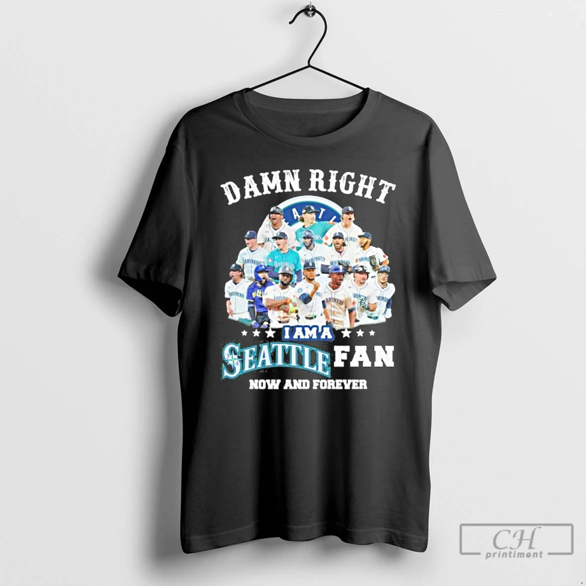 Classic Damn Right Team Player I Am A Seattle Fan Now And Forever T Shirts