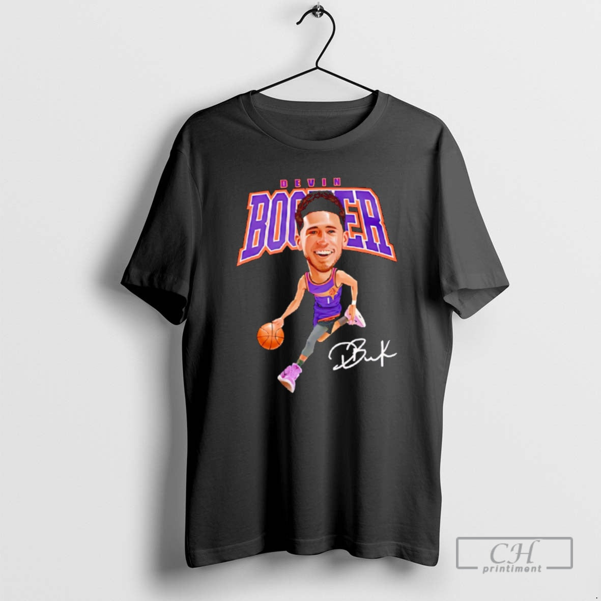 Classic Devin Booker Phoenix Suns Nba Signature Cartoon Shirt Sweater