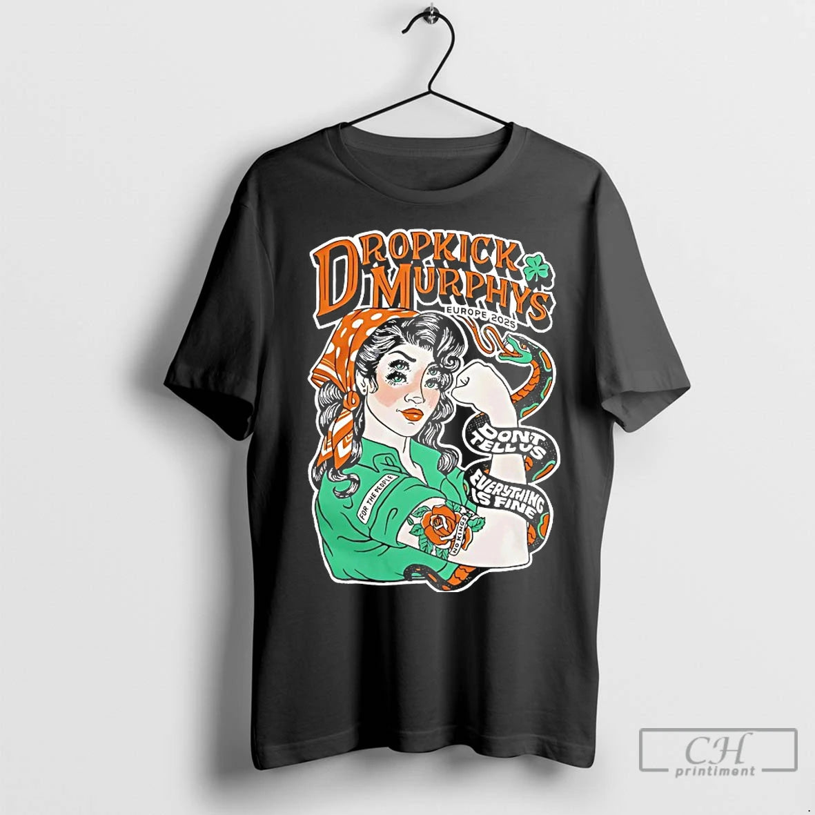 Classic Dropkick Murphys Europe Fall 2 Sided