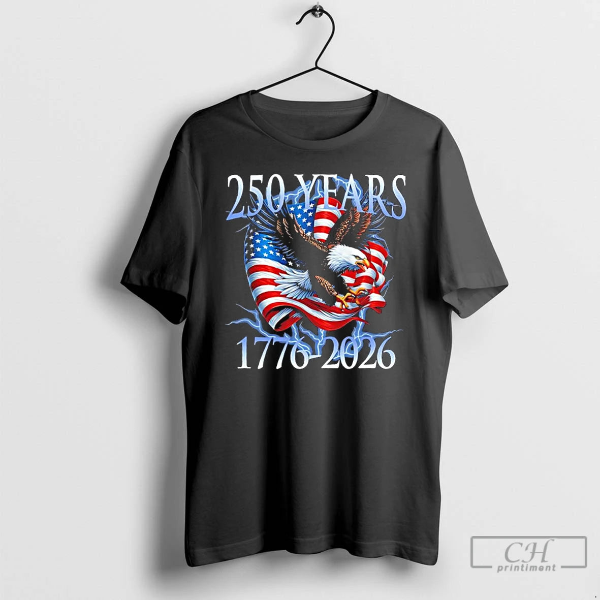 Classic Eagle American Flag 250 Years 1776 2026 250th Birthday America T Shirts