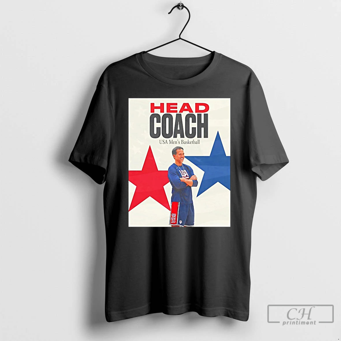 Classic Erik Spoelstra Head Coach Usa Mens Basketball T Shirts