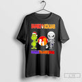 Classic Family Dollar X Grinch And Jack Skellington Friends Fist Bump Happy Hallothanksmas T Shirts
