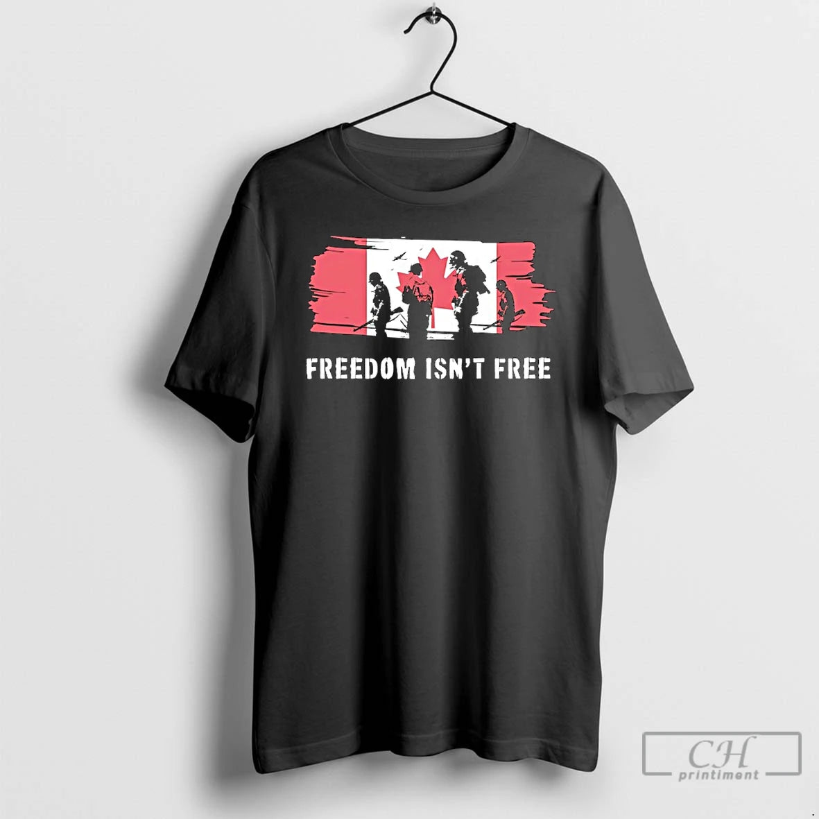 Classic Freedom Isnt Free Canada Flag T Shirts