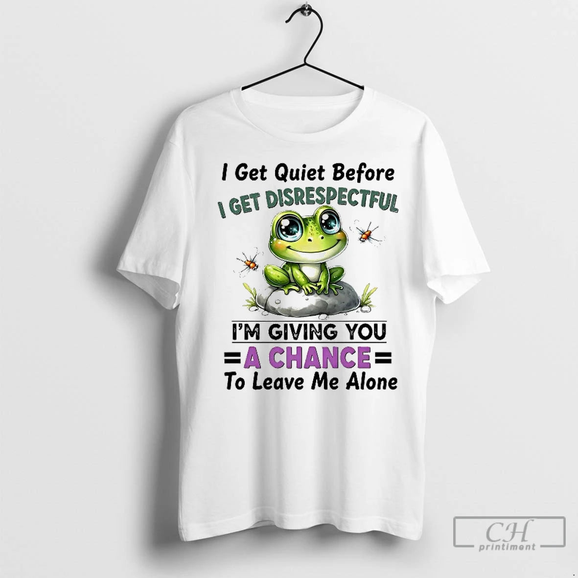 Classic Frog I Get Quiet Before I Get Disrespectful Im Giving You A Chance