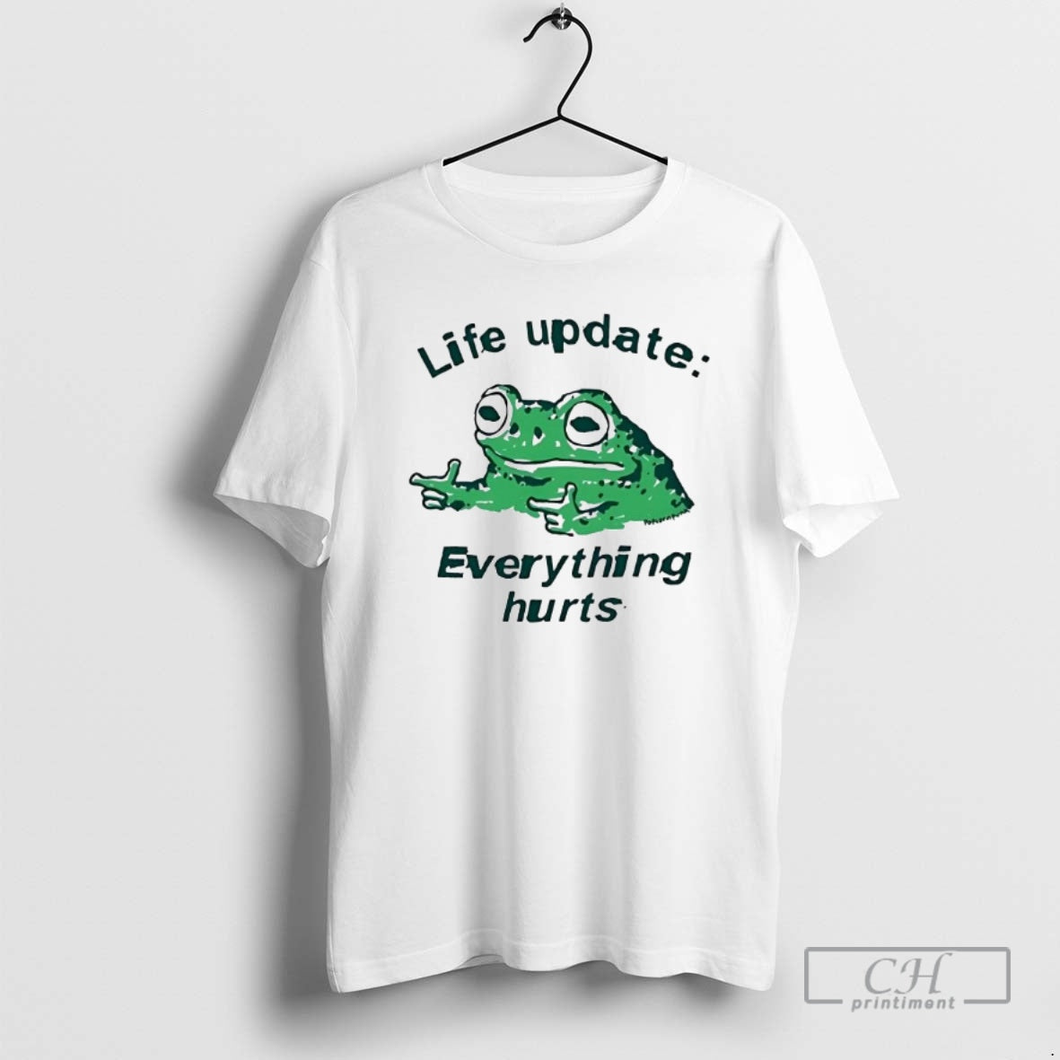 Classic Frog Life Update Everything Hurts Meme Shirt Sweater