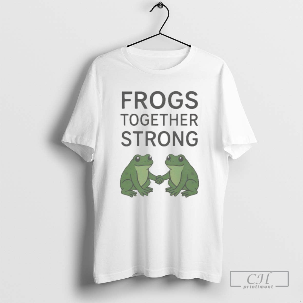 Classic Frogs Together Strong Protest T Shirts