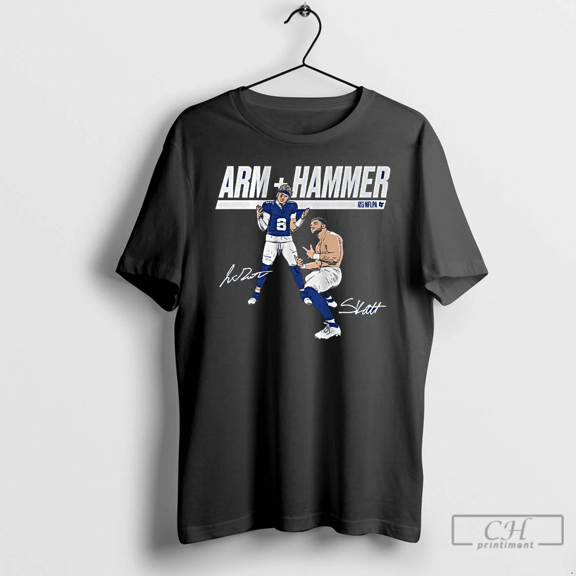 Classic Giants Jaxson Dart Cam Skattebo Arm Hammer T Shirts