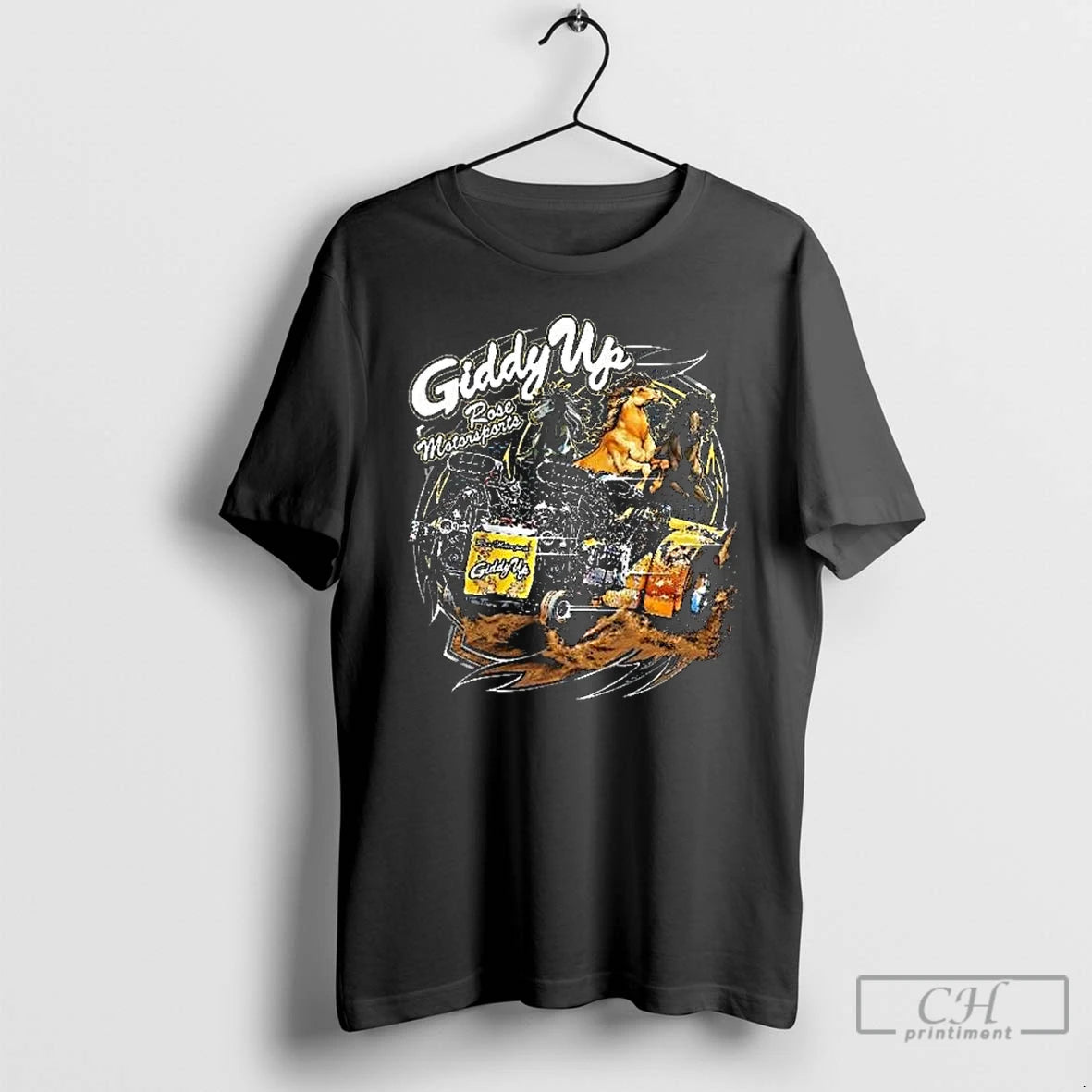 Classic Giddy Up Super Modified Tractor By Rose Motorsports Long Sleve T Shirts