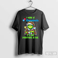 Classic Grinch I Work At Dominos Its Fine Everythings Fine Christmas T Shirts