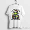 Classic Grinchmas Lights Sarcastic Im Fine This Is Fine Everythings Fine Christmas White T Shirts