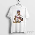 Classic Henry Aaron Milwaukee Braves 2025 Graphic Mens White Tee T Shirts