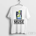 Classic Homer Simpson Music Band Mens White Tee T Shirts