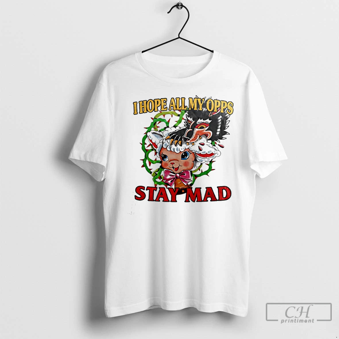 Classic I Hope All My Opps Stay Mad Wolf And Sheep