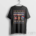 Classic Its The Most Wonderful 49ers Saints Warriors Time Of The Year Ugly Christmas Long