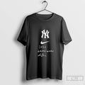 Classic Jjaewwys New York Yankees Indigo Diaz 2025 Game Worn Signature Blackshirt T Shirts