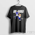 Classic Jaxson Dart And Cam Skattebo Arm Plus Hammer New York Giants Signature T Shirts