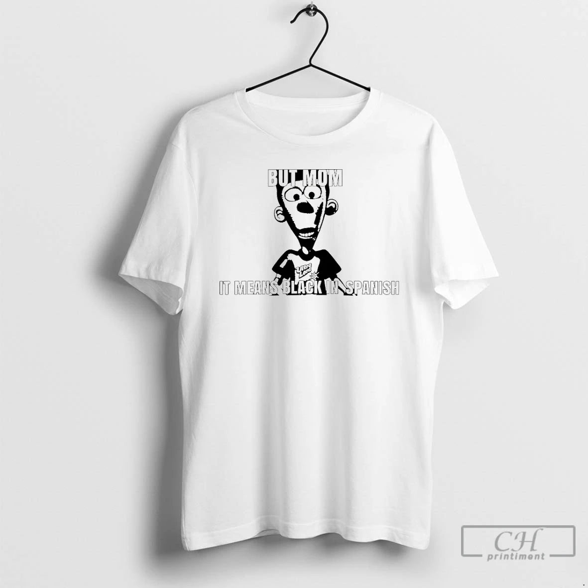 Classic Jimmy Neutron Boy Genius But Mom It Means Black In Spanish T Shirts