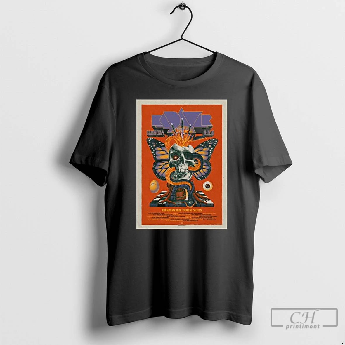 Classic Kadavar Slomosa O R B Tour European 2025 Long Sleve T Shirts