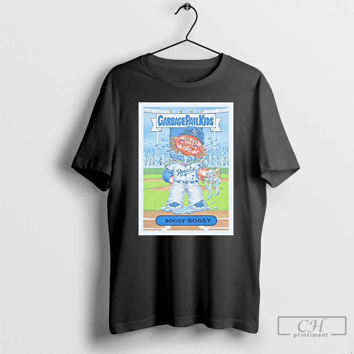 Classic Kansas City Royals Garbage Pail Kids Boggy Bobby T Shirts