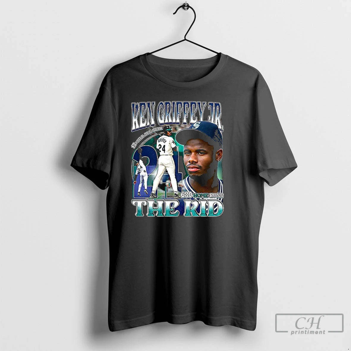 Classic Ken Griffey Jr The Kid 630 Home Runs T Shirts