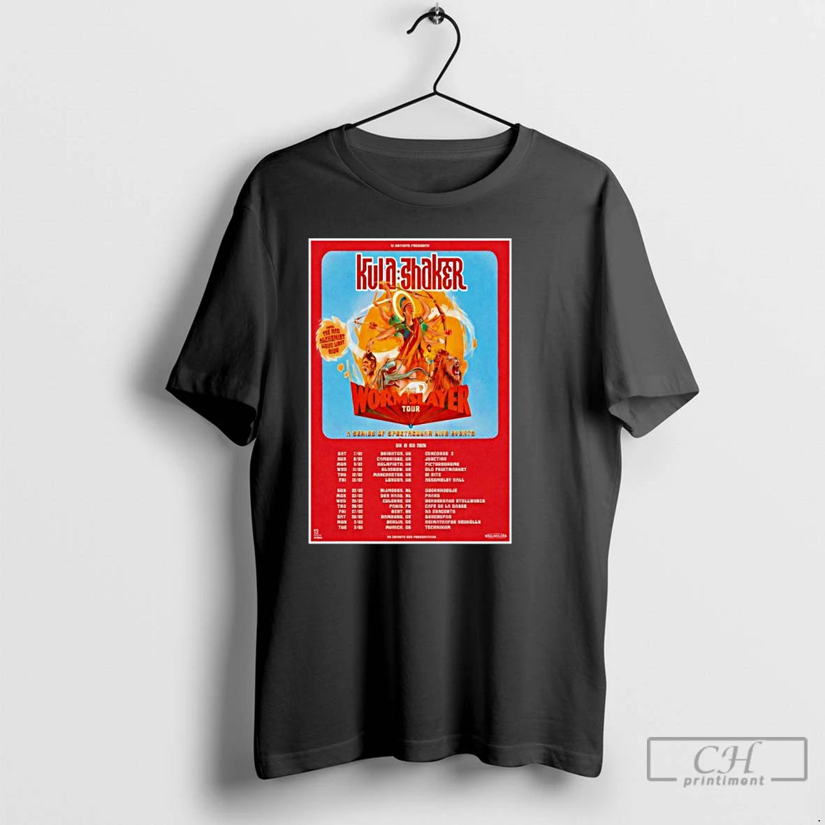 Classic Kula Shaker Uk Eu Tour 2026 T Shirts