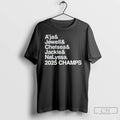 Classic Las Vegas Aces Ampersand 2025 Champs Players T Shirts