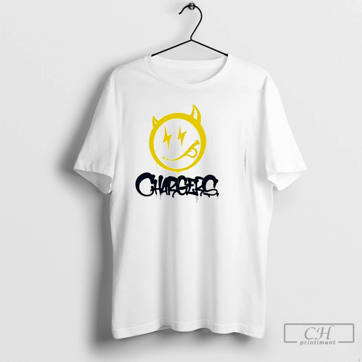 Classic Los Angeles Chargers Devil Emoji T Shirts