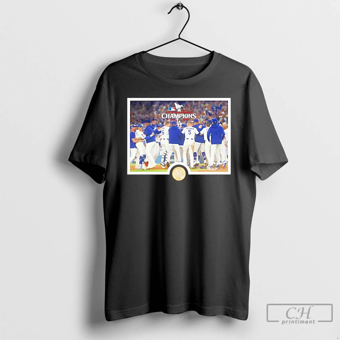 Classic Los Angeles Dodgers 2025 National League Champions Celebrate T Shirts