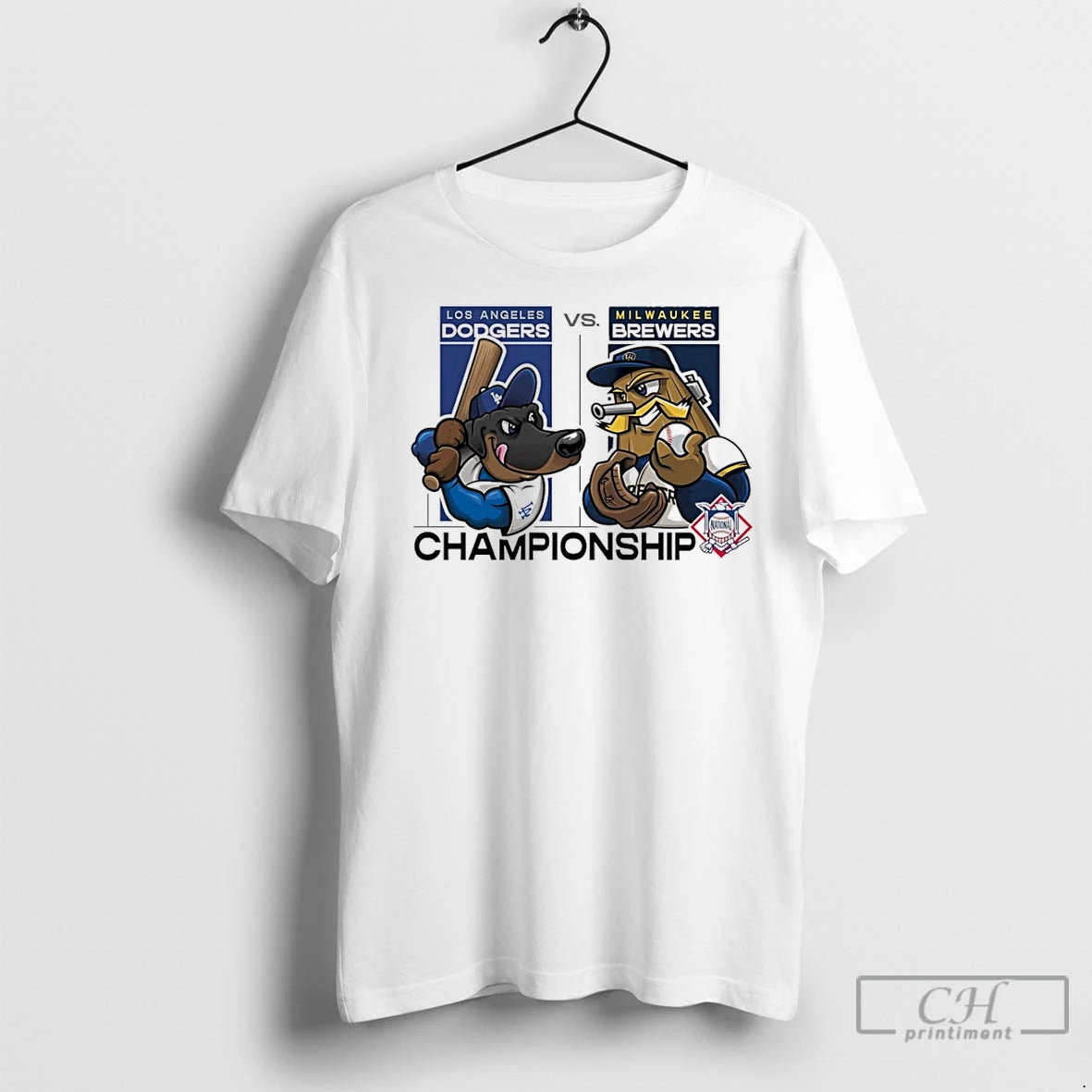 Classic Los Angeles Dodgers Vs Milwaukee Brewers 2025 Mlb League Championship Series Mascot