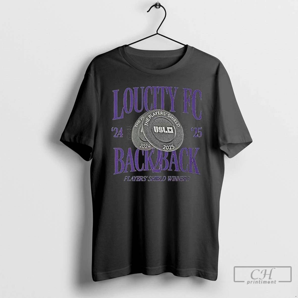 Classic Loucity Fc 2024 2025 Back 2 Back Players Shield Winners Long Sleve T Shirts