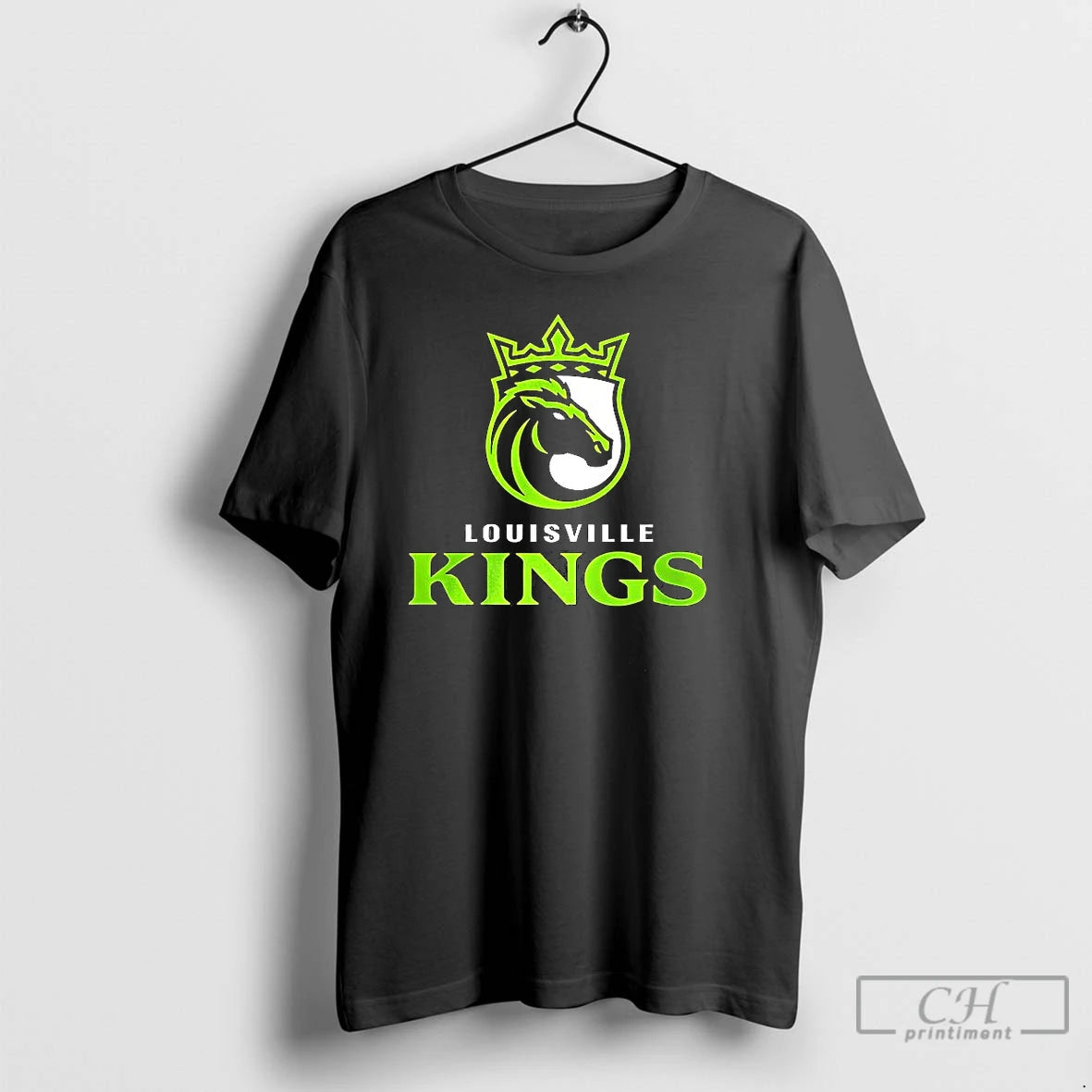 Classic Louisville Kings Lockup Logo T Shirts