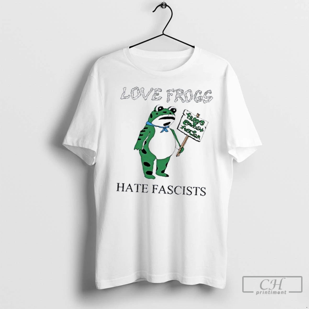 Classic Love Frogs Hate Fascists
