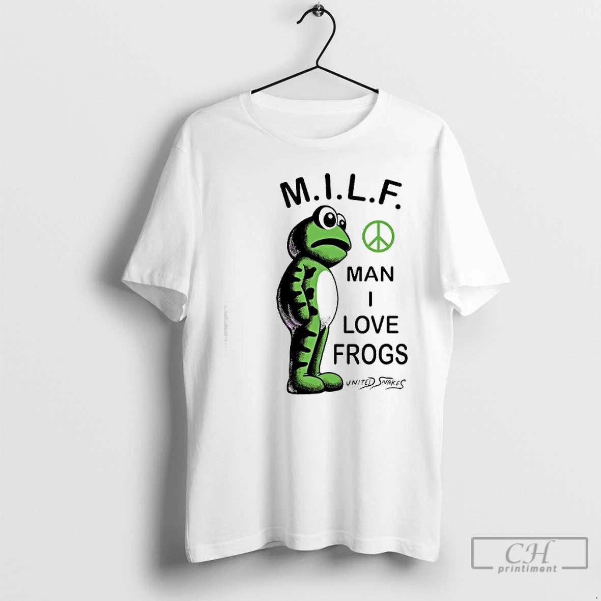 Classic Milf Man I Love Frogs United Snakes T Shirts