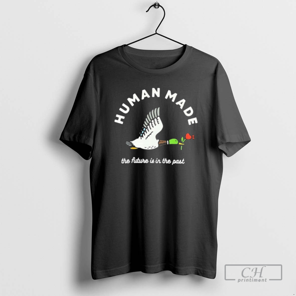 Classic Mallard Duck Holding Flower Human Made The Future Is In The Past Shirt Sweater