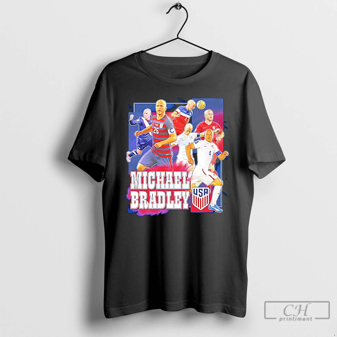 Classic Michael Bradley New York Red Bulls Ii Graphic T Shirts