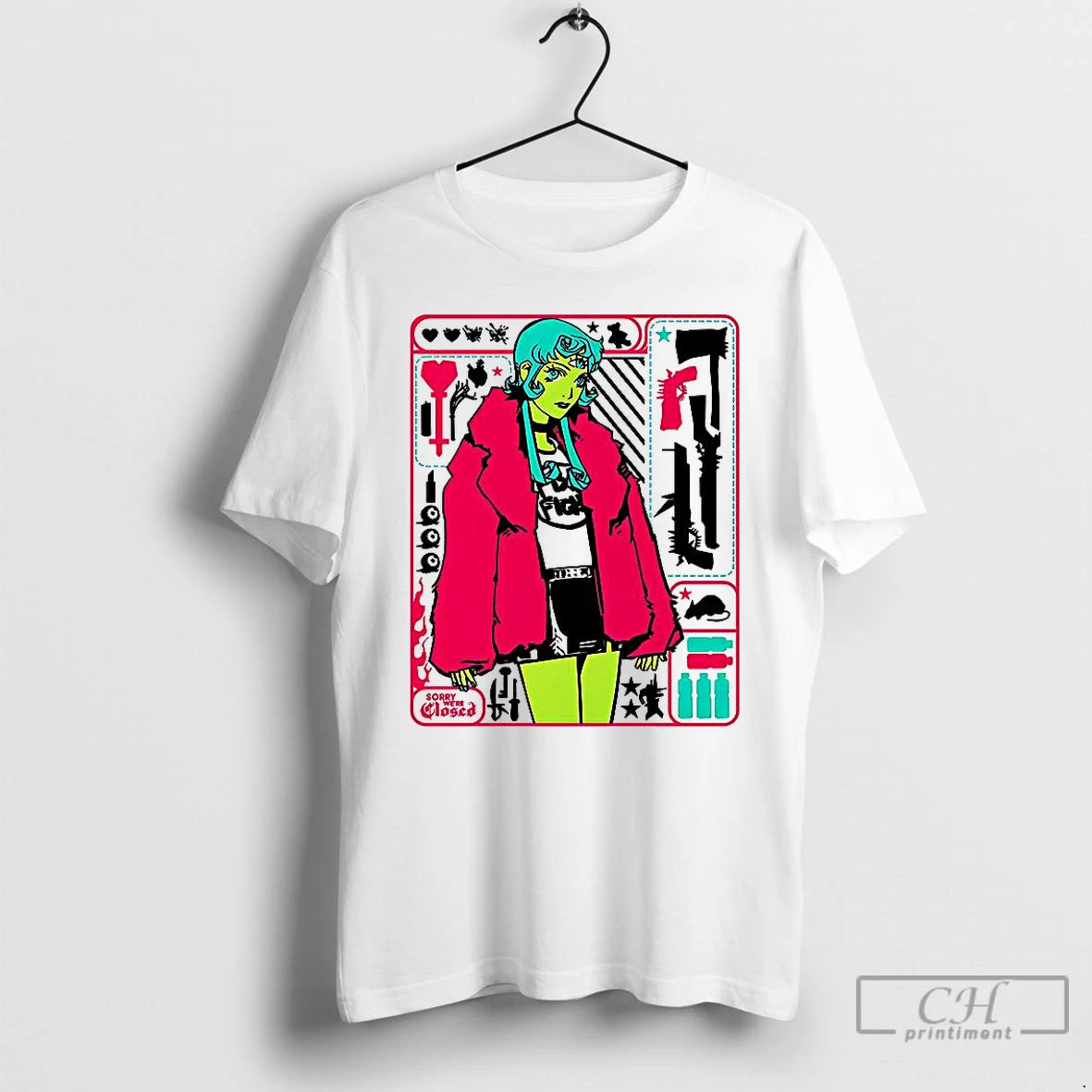 Classic Michelle Sorry Were Closed Anime Style Aliens T Shirts