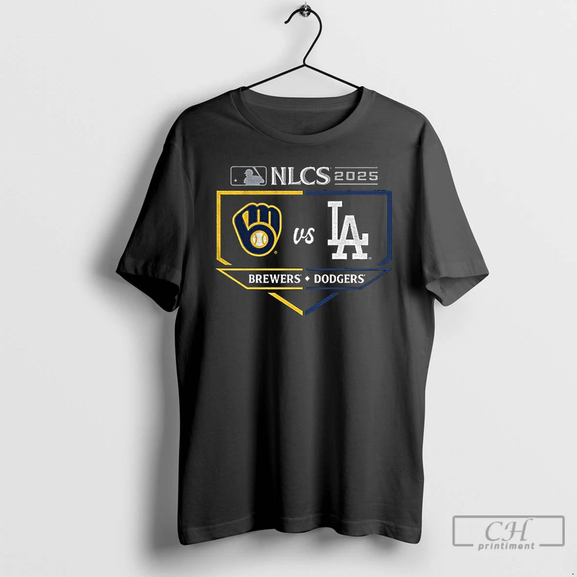 Classic Milwaukee Brewers Vs Los Angeles Dodgers 2025 National League Championship Series Matchup T Shirts