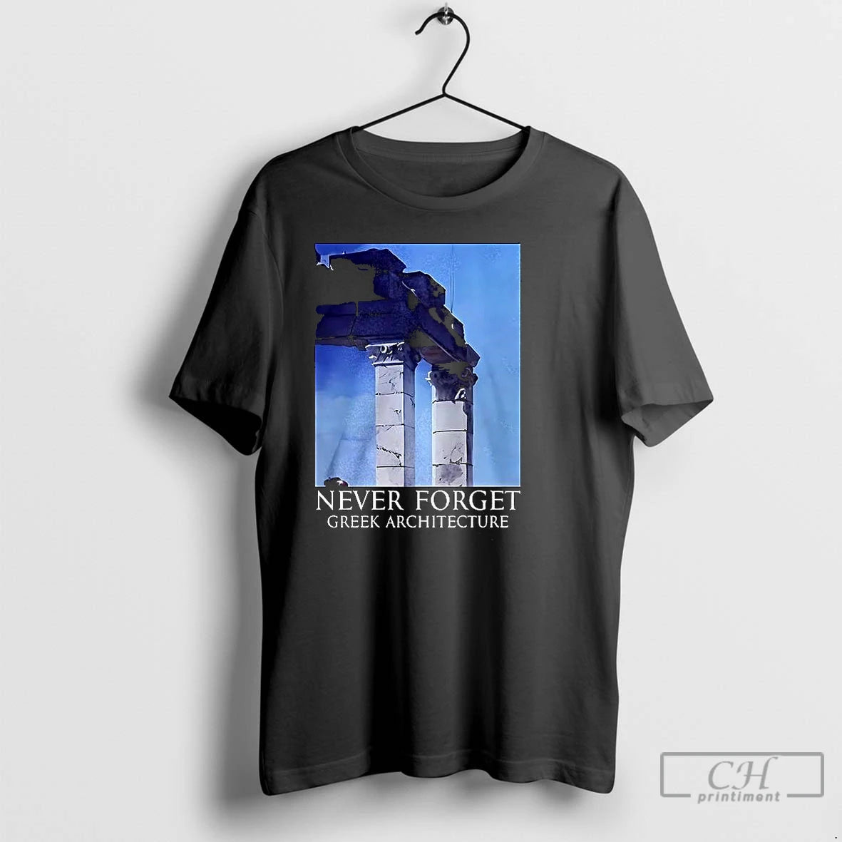 Classic Never Forget Greek Architecture T Shirts