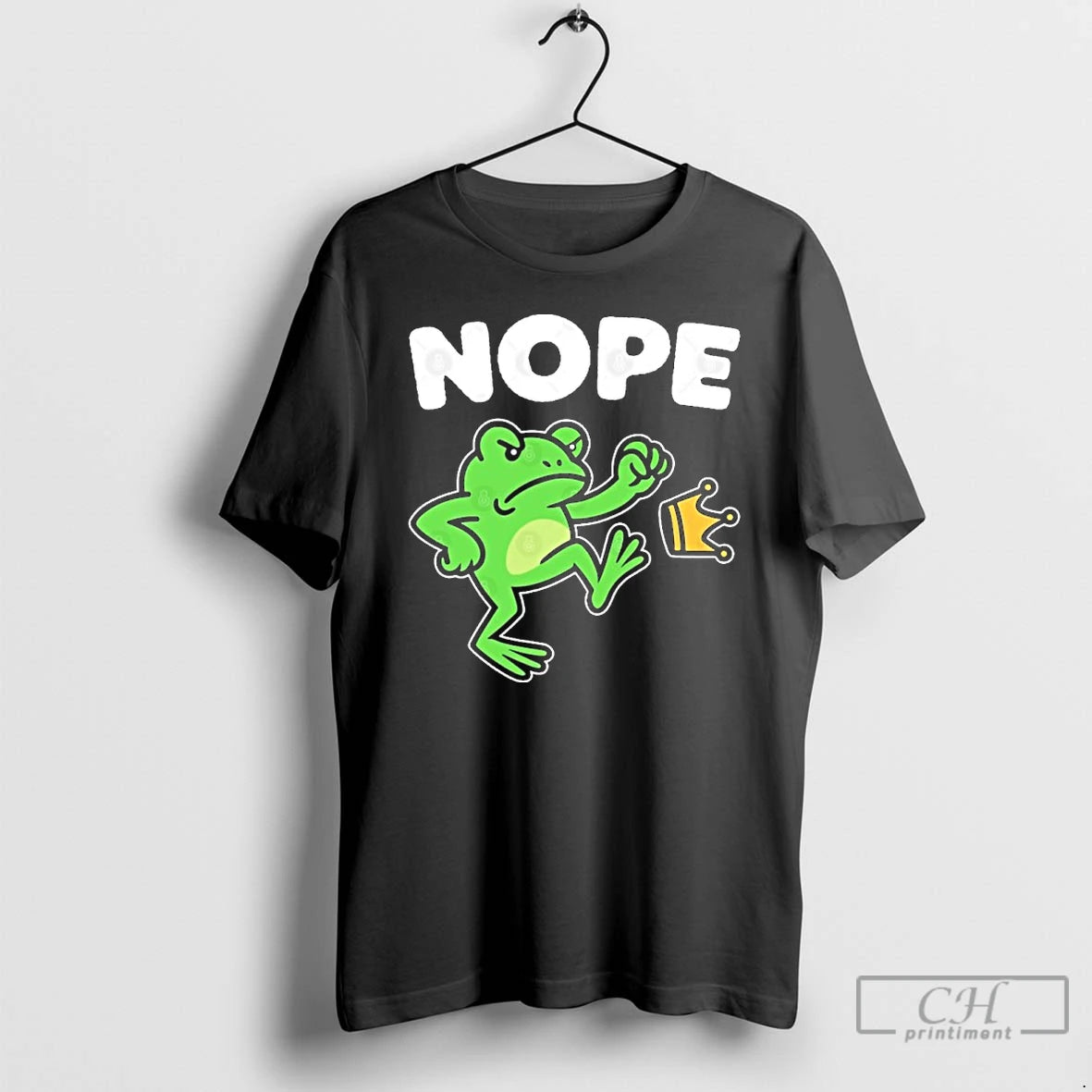 Classic No Kings Nope Portland Frog Protest T Shirts
