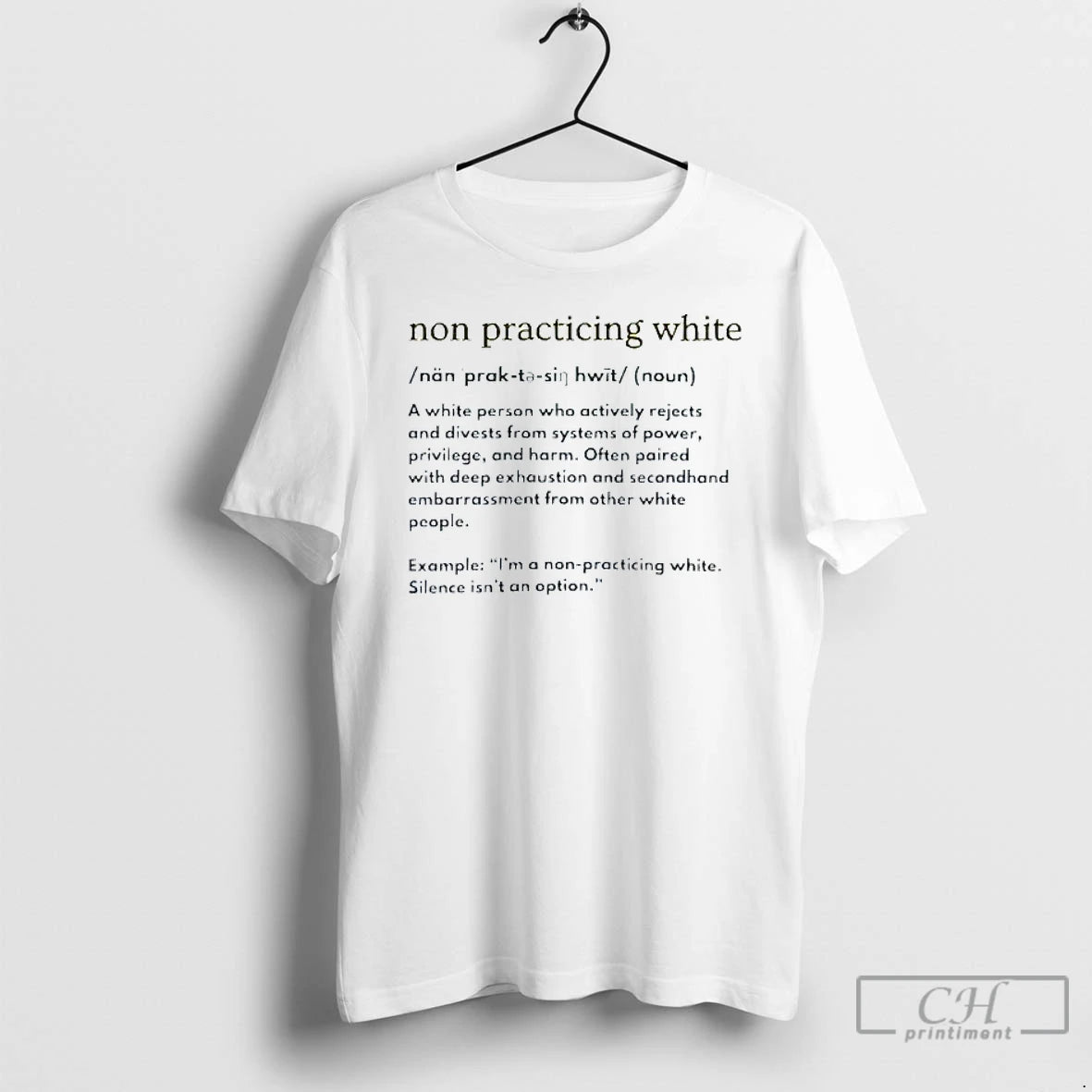 Classic Non Practicing White Definition Noun Mens White Tee T Shirts