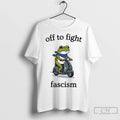 Classic Off To Fight Fascism Protest Portland Frog Scooter Abolish Ice