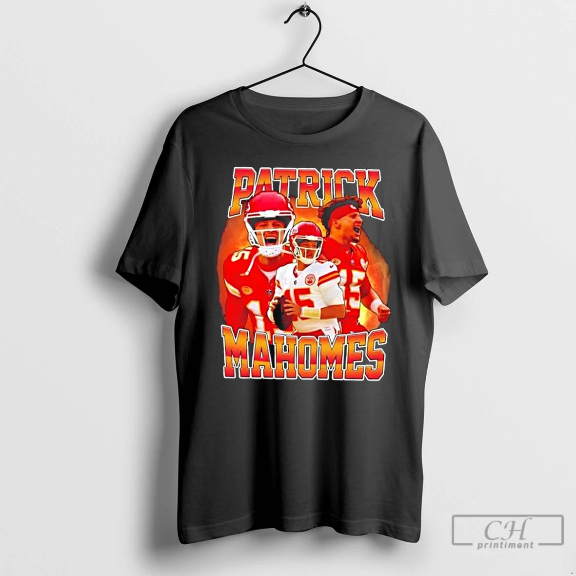 Classic Patrick Mahomes 15 Kansas City Chiefs Football Graphic T Shirts