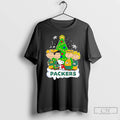 Classic Peanuts Green Bay Packers Under Christmas Tree T Shirts