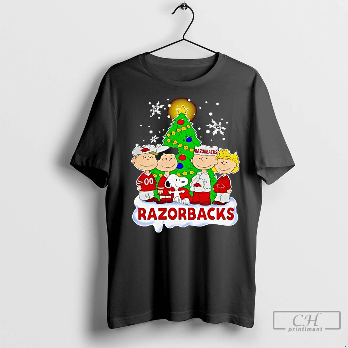 Classic Peanuts Characters Arkansas Razorbacks Christmas