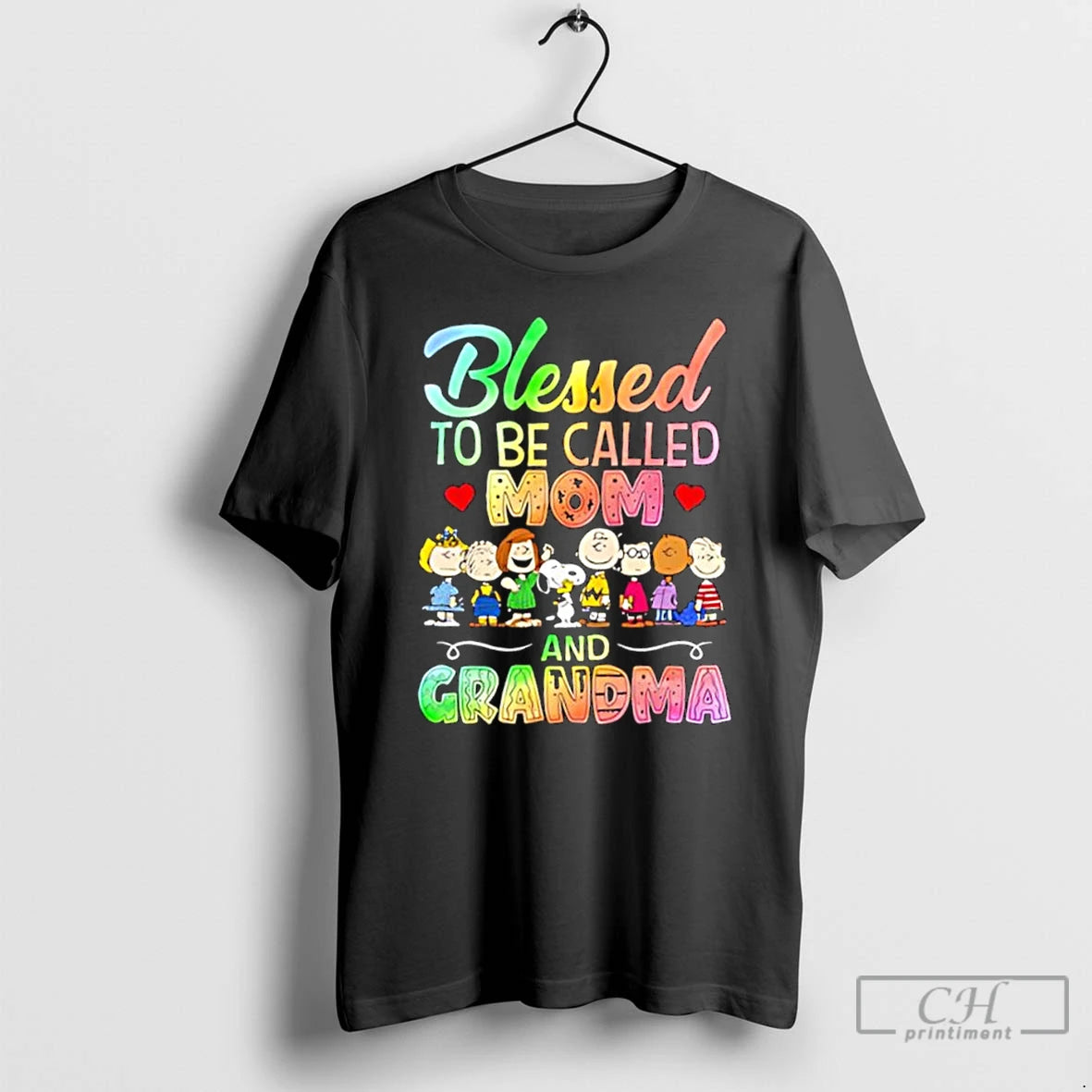 Classic Peanuts Characters Blessed To Be Called Mom And Grandma T Shirts