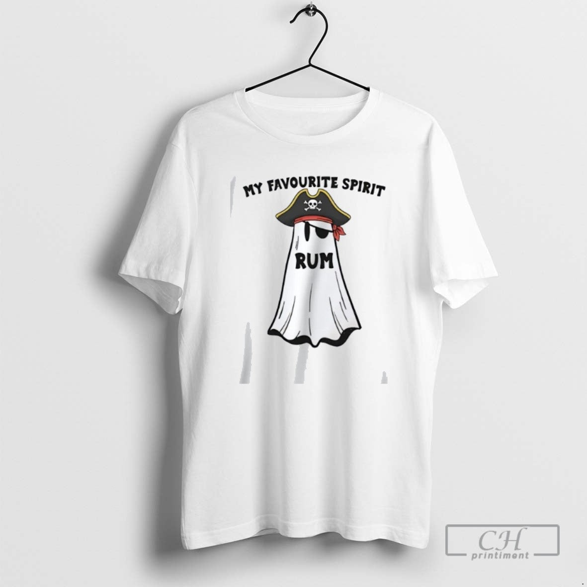 Classic Pirate Ghost Rum My Favourite Spirit Halloween T Shirts