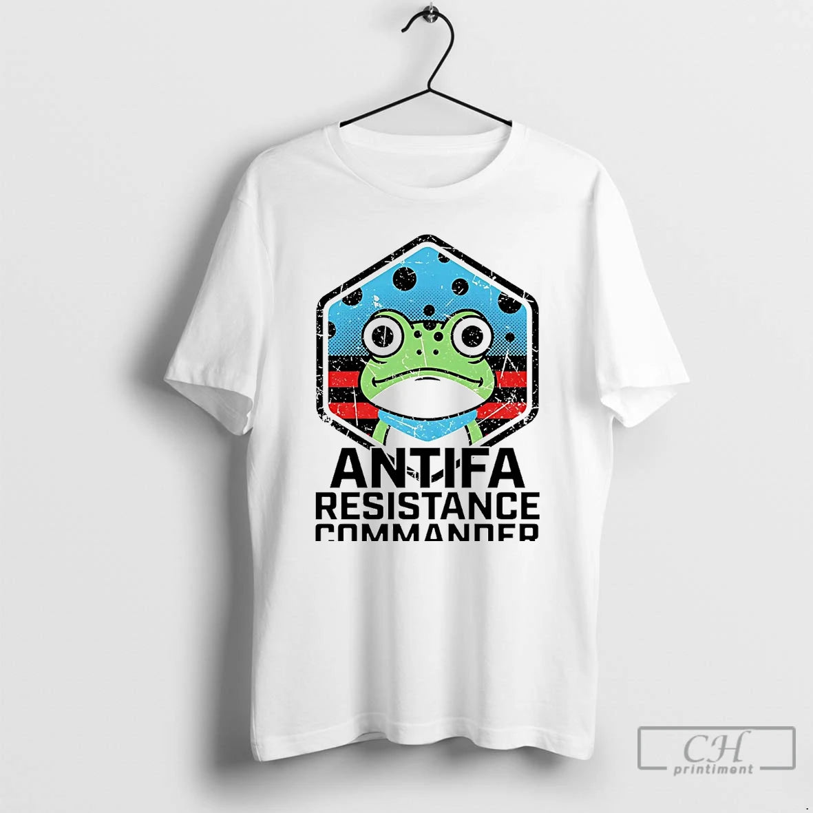 Classic Portland Frog Antifa Resistance Commander T Shirts